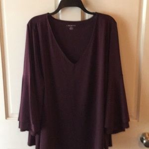 Plum flowy arm lane Bryant blouse 22/24